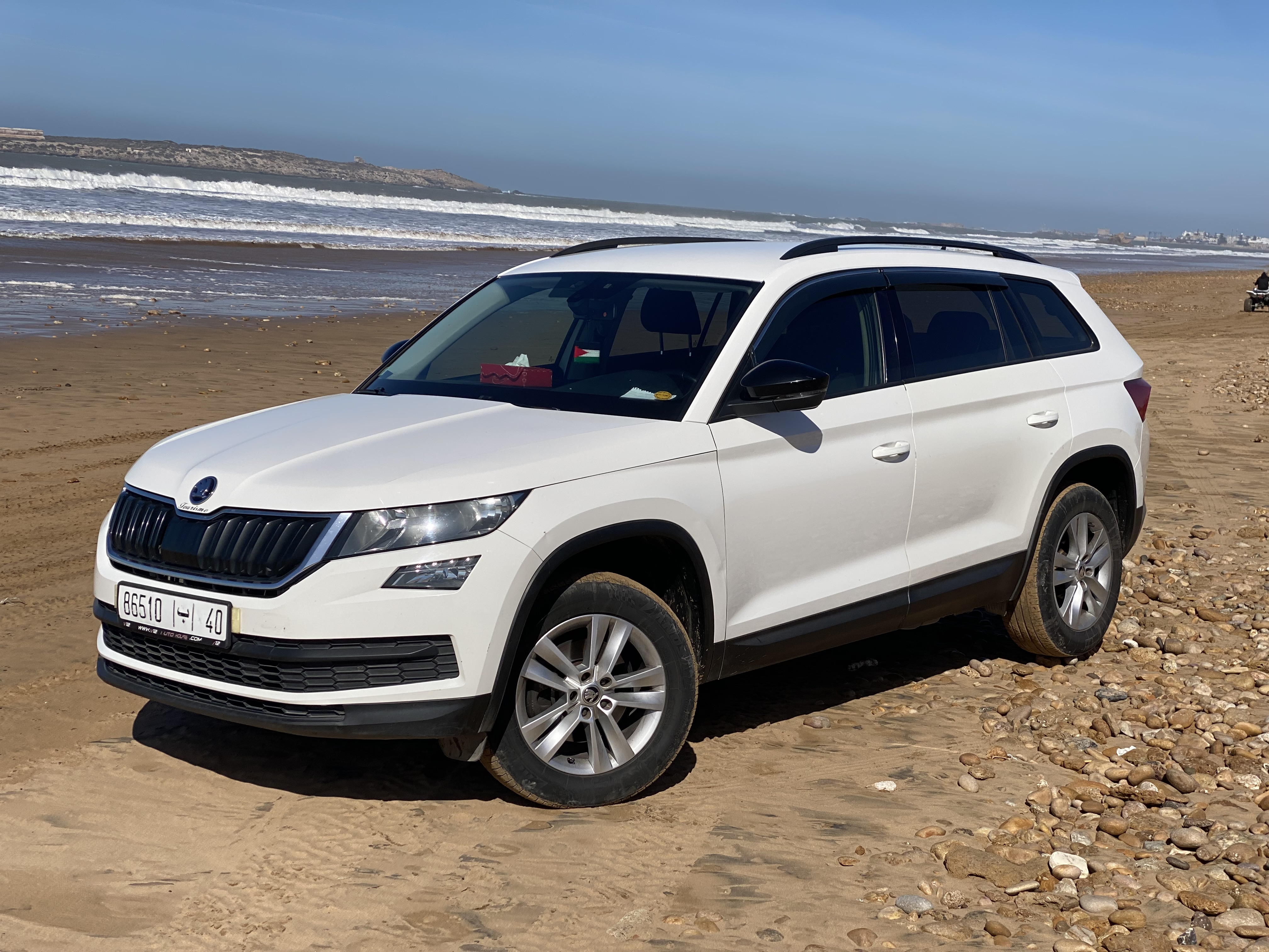 tourists with driver